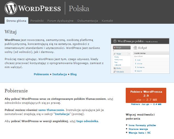 Wordpress.org po Polsku