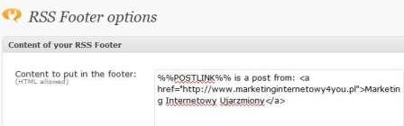 Wordpress Plugin Rss Footer