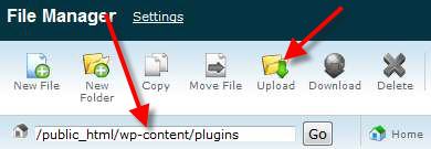 Wordpress plugin upload