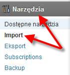 Import wpisów z Blogspot.com
